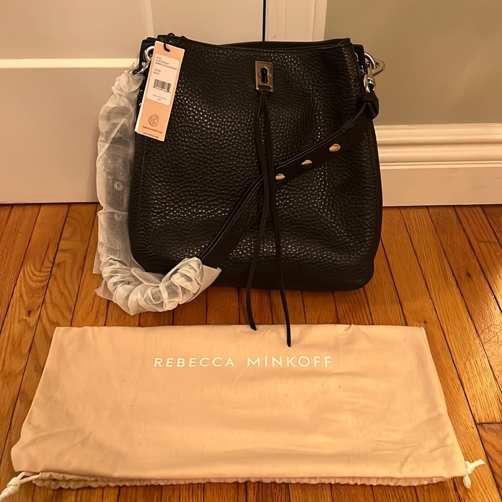 NWT Rebecca Minkoff Darren Shoulder Bag pebbled  leather